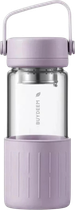 Термопляшка Buydeem скляна з заварником Petal Purple 350 мл (6950386610055)