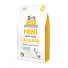 Сухой корм для взрослых собак миниатюрных пород Brit Care Mini Grain Free Hair & Skin