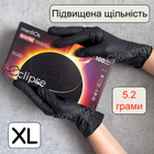 ЩІЛЬНІ нітрилові рукавички чорного кольору Mediok Eclipse розмір XL, 100 шт