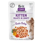 Вологий корм для кошенят Brit Care Kitten Fillets in Gravy з філе індички у соусі 85 г