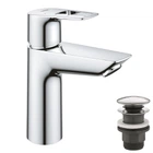 Смеситель для умывальника M-Size + нажимной донный клапан Grohe BauLoop New 23886001