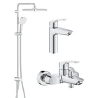 Набор смесителей Grohe Eurosmart 3в1 для ванной UA123246R1