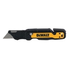 Ніж DeWALT, складний з фіксованим лезом для оздоблювальних робот та відсіком для зберігання запасних лез, у складеному положенні L