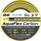 Шланг садовий 2Е AquaFlex Carbon 1/2" 10м 4 шари 20бар -10…+60°C