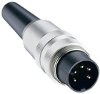 Кабель Lumberg Stikhus DIN SV 50 IEC 60130-9 IP40 5-полюсний чоловічий, прямий з паяними клемами для провідників (2050000775376)