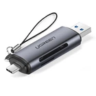 Кардрідер 2- в-1 TF/SD Ugreen CM185 50706 USB & USB-C (Серій)