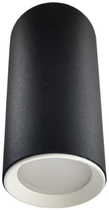 Lampa tuba Light Prestige Manacor 13 cm 1 x GU10 czarno - biała (LP-232/1D - 130 BK/WH)