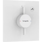 Внешняя часть смесителя без скрытой части HANSGROHE DuoTurn E белый металл 155x155мм 75617700