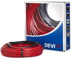 Кабель нагрівальний Devi Deviflex 18T двожильний для систем опалення 0.9м кв, 7.3м 130Вт 230В