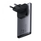 Зарядний пристрій Baseus GaN5 Pro Ultra-Slim 65W (USB-C+USB-A) + Type-C to Type-C 100W Cable 1m Gray (CCGP150113)