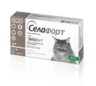 Капли на холку против блох и глистов Селафорт для животных весом 7,6-10 кг 1 пипетка 60 мг