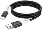 Кабель Hoco X82 USB to Type-C 3A, silicone, silicone connectors 1 м Black (6931474768575)