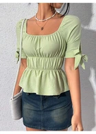Топ-блузка SHEIN 36 Світло-зелений sz2312286505654575