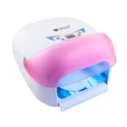 УФ лампа для маникюра 36W Salon Professional 1728 таймер 30-300 секунд вентилятор цвет белый