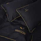 Комплект постельного белья MirSon Ranforce Elite Corner 16-9000 "Black Stone" 175х210 см (2200008401344)