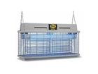 Лампа от насекомых MO_EL (Италия) 2x40W IPx4 промышленный уничтожитель комаров мух мошек до 850 м² для фермы склада цеха теплиц