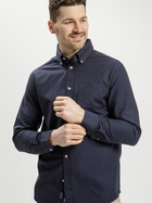 Сорочка бавовняна чоловіча Cross Jeans 35253-001 L Темно-синя (8699438952986)