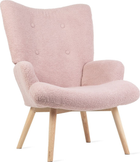 М'яке крісло Homla MOSS TEDDY BOUCLE 70 x 95 см Pink (5904183830605)