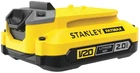 Акумуляторна батарея Stanley FATMAX Li-Ion 18 В, 2 Аг, час зарядки 30 хв, SFMCB202