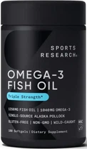 Риб'ячий жир Sports Research Omega-3 Fish Oil Alaska 1250mg 180 капсул