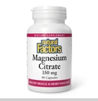 Цитрат магнію Natural Factors Magnesium Citrate 150mg 90 каспул