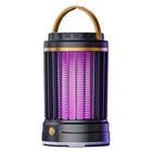 Портативна акумуляторна пастка від комарів і комах 14х8,5 см, LED, USB , у чорному - золотому дизайні (5647693654)