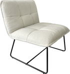 М'яке крісло Homla NELOX TEDDY BOUCLE 63 x 69 x 73 см Ecru (5906496746338)