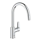 Cмеситель для кухни с выдвижной лейкой GROHE BauEdge хром латунь 30536000