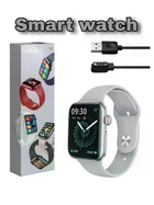 Смарт Годинник M16 plus 44 mm Smart watch магнітна зарядка дзвінки смс смарт вотч сірий