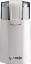Кофемолка Gorenje SMK150WI роторная система, емкость 60г, 3 степени помола, импульсный режим 150Вт Белый