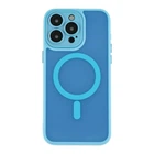 Чохол TPU+PC Magnetic Matte Camera Lens with Magsafe для iPhone 15 Pro Blue