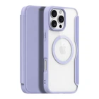 Чехол-книжка Dux Ducis Skin X Pro with MagSafe для iPhone 16 Pro Max Pure Purple