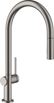 Змішувач Talis M54 210 2jet кухонний з витяжним виливом Brushed Black Chrome (72800340)