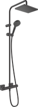 Душова система Vernis Shape Showerpipe 230 1jet з термостатом Matt Black (26286670)