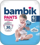 Підгузки-трусики дитячі одноразові, 6 (15+кг) 30 шт - Bambik 30шт (30шт) (923309-1667355906-2)