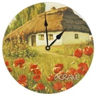 Часы настенные круглые, 36 см Сельский дом (CHR_K_UKR012) TM Presentville