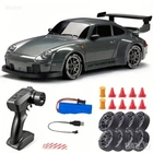 Машинка на радіокеруванні для дрифту Porsche 911 Сіра 1:24 20+ км/год 4WD, порше машинка на пульті керування
