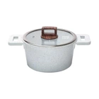 Кастрюля MGC алюминиевая с антипригарным покрытием 3 л белая HP-4-440