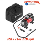 Миникомпрессор автомобильный Intertool 12В x 7 bar x 20 л/мин (AC-0001)