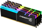 Pamięć RAM G.Skill DDR4-3600 65536MB PC4-28800 (Kit of 4x16384) Trident Z RGB (F4-3600C16Q-64GTZRC)