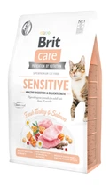 Сухой корм для кошек Brit Care Cat GF Sensitive Digestion & Delicate Taste для привередливых с индейкой и лососем