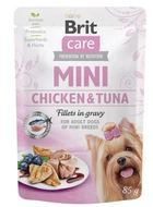 Влажный корм для собак Brit Care Mini с курицей и тунцом филе в соусе