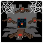 Набір для творчості Santi Картина за номерами Minecraft "Майнкрафт - Печера з павуками" 25х25 см набір акрилових фарб + 2 пензлі (955473)