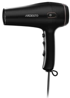 Фен Ardesto HD-Y210, 1750-2100Вт, 2 швидкості, 3темп.режими, авто.змотування шнура, чорний (HD-Y210)