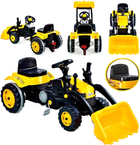Трактор на педалях Woopie Farmer MaxTrac Classic з ковшом-штовхачем Жовтий (5904326941540) (955555908158098) - Уцінка