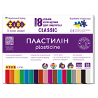 Пластилин восковой Zibi Classic 360 г, 18 цветов, ZB.6235