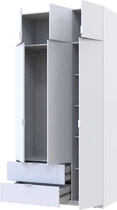 Распашной шкаф Doros Лукас Білий 120х50х240 см