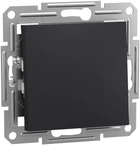 Перемикач 1-клавішний Schneider Electric Asfora самозажимний антрацит EPH0400171