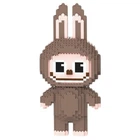 Конструктор Magic Blocks Labubu Лабубу 33 см коричневий