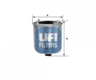 Фільтр паливний FORD 1.4-1.6 TDCI 08-, VOLVO 1.6 D2 10- (вир-во UFI) UFI (2412800)